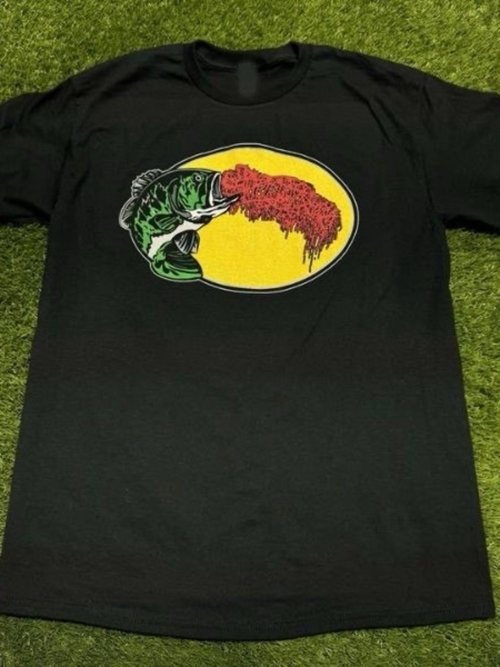 Sanguisugabogg Black Cotton Graphic T-Shirt